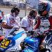Dokumentasi - Tim Pertamina Mandalika bersama pebalap Indonesia Dimas Ekky saat turun di seri FIM CEV Moto2 di Sirkuit Jerez, Spanyol. (HO/Pertamina Mandalika SAG Team)