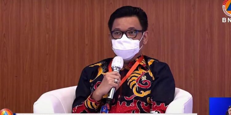 Ketua Komisi VIII DPR RI yang juga menjabat sebagai Ketua Panja Revisi UU 24/2007 Tb. Ace Hasan Syadzily saat memaparkan materi dalam rapat koordinasi nasional penanggulangan bencana 2021 secara virtual, Rabu (10/3/2021). (MASAPNEWS/ANT/Tangkapan Layar Youtube BNPB)