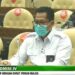 Direktur Utama Perum Bulog Budi Waseso menyampaikan laporan mengenai kondisi ketersediaan beras dalam rapat dengar pendapat bersama Komisi IV DPR RI di Gedung Parlemen Jakarta, Senin (30/8/2021). (MASAPNEWS/ANT/Tangkapan layar)