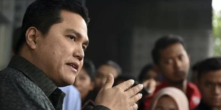 Menteri BUMN Erick Thohir. (MASAPNEWS/ANT/Hafidz Mubarak A)