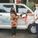 Penyerahan dua unit ambulans secara simbolis oleh Direktur Sumber Daya Manusia dan Umum PT Angkasa Pura I (Persero) M Arifin Firdaus kepada Ketua Yayasan Aisyia Al Whafa Siti Hania dan Ketua Yayasan Hidayaturrohman Bani Sidiq Jajang Suburijal di Kantor Pusat PT Angkasa Pura I (Persero), Kemayoran, Jakarta, pada Senin (30/8/2021). (MASAPNEWS/ANT/AP I)