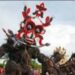 Luha hantu yang ditampilkan peserta dari salah satu kecamatan wilayah Lamandau pada event festival babukung tahun sebelumnya. (MASAPNEWS/HY)