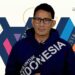Menparekraf/Kabaparekraf Sandiaga Uno dalam kegiatan bimbingan teknis dan pameran "Karya untuk Indonesia", Minggu (29/8/2021). (MASAPNEWS/ANT/Tangkapan layar/YouTube Kemenparekraf)