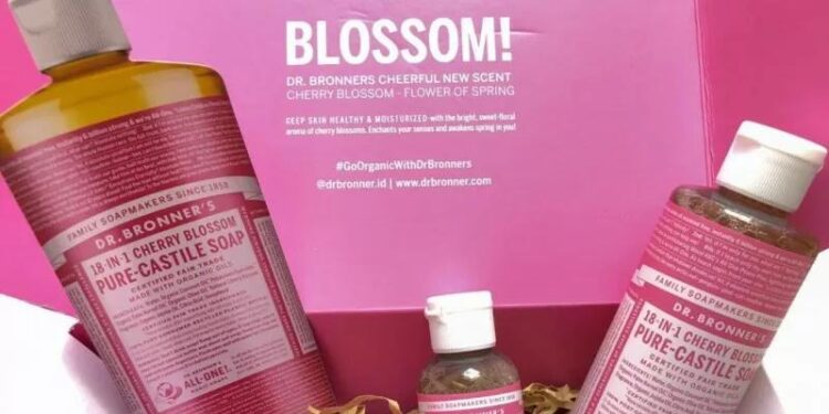 Dr. Bronner’s Cherry Blossom Pure-Castile Soap. (MASAPNEWS/ANT/Ho)