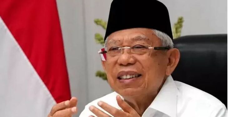 Wakil Presiden (Wapres) K.H. Ma’ruf Amin dalam sambutannya pada Rapat Terbuka Senat Universitas Islam Malang (UNISMA) dalam rangka Orientasi Studi dan Kehidupan Kampus Bagi Mahasiswa Baru Tahun Akademik 2021/2022 melalui konferensi video di Kediaman Resmi Wapres di Jl.Diponegoro Nomor 2, Jakarta, Senin (6/9/2021). ANT/HO-BPMI – Setwapres/pri.