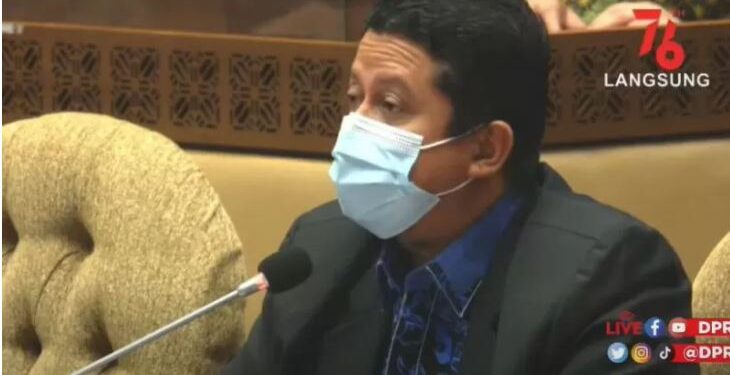 Tangkapan layar Ketua DKPP RI Muhammad dalam rapat dengar pendapat (RDP) bersama Komisi II DPR, KPU, bawaslu dan Kemendagri di Gedung Senayan, Jakarta, Senin (6/9/2021) ANT/Fauzi Lamboka.