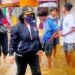Ketua DPRD Kabupaten Kotawaringin Timur, Rinie saat memantau kondisi banjir di wilayah utara, Rabu (8/9/2021). ANT/IST