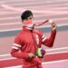 Arsip - Atlet para-atletik Indonesia Saptoyogo Purnomo menunjukkan medali perunggu setelah finis ketiga pada final nomor 100 meter putra T37 di Olympic Stadium, Tokyo, Jepang, Jumat (27/8/2021). (ANT/HO-NPC Indonesia)
