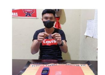 Satresnarkoba Polres Gumas amankan warga Pematang Limau karena miliki sabu