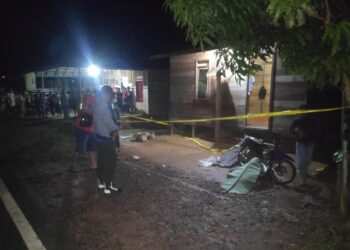Polisi melakukan olah tempat kejadian perkara. (IST)