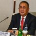Direktur Utama BNI Royke Tumilaar menyampaikan paparan kinerja BNI Smester I 2021 di Jakarta, Senin (16/8/2021). (MASAPNEWS/ANT/Rivan Awal Lingga)