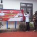 Bupati Gumas bersama Kapolres dan lainnya mencanangkan Petak Bahandang sebagai Lewu Isen Mulang Anti Narkoba dan Lewu Pancasila, Rabu (8/9/2021). (MASAPNEWS/GCM)