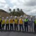 Kepala Dinas PUPR Provinsi NTB, H Ridwan Syah bersama Kabid Bina Marga Dinas PUPR NTB, Kepala Balai Pelaksana Jalan Nasional (BPJN) NTB, Reiza Setiawan, serta para manager operasional lima perusahaan rekanan meninjau progres pembangunan jalan bypass BIL-Mandalika di Lombok Tengah, Kamis (16/9/2021). (MASAPNEWS/ANT/Dinas PUPR NTB)