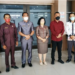 Ketua DPRD Kotawaringin Timur Rinie berdampingan dengan Ketua DPRD Katingan Marwan Susanto dan Ketua DPRD Seruyan Zuli Eko Prasetyo yang datang berkunjung ke Sampit, Senin (18/10/2021). ANT/IST