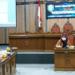 Ketua Bapemperda Handoyo J Wibowo dan Wakil Ketua Bapemperda Darmawati saat memimpin pembahasan Raperda tentang Ketertiban Umum dan Ketenteraman Masyarakat, Senin (18/10/2021) lalu. (ANT)