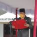 Anggota DPRD Kabupaten Gumas, Punding S Merang saat upacara peringatan Hari Kesaktian Pancasila. (Foto : Diskominfosantik Gumas)