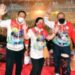 Ketua MPR RI Bambang Soesatyo, Ketua DPR RI Puan Maharani, dan Ketua DPD RI AA LaNyalla Mahmud Mattalitti di Stadion Lukas Enembe, saat Pembukaan PON XX Papua di Jayapura, Sabtu (2/10/2021). (MASAPNEWS/ANT/HO-Humas DPD RI)