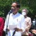 Presiden Joko Widodo di Taman Hutan Raya Ngurah Rai, Bali pada Jumat (8/10/2021). (MASAPNEWS/ANT/Tangkapan layar)