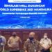Sekretaris Jenderal Kementerian Perhubungan Djoko Sasono (tengah) didampingi Deputi Bidang Koordinasi Pariwisata dan Ekonomi Kreatif Kemenko Bidang Kemaritiman dan Investasi Odo RM Manuhutu (kanan), dan Danrem 162/Wira Bakti Brigjen TNI Ahmad Rizal R (kiri) saat konferensi pers terkait WSBK, di Jakarta, Jumat (8/10/2021). (MASAPNEWS/ANT)