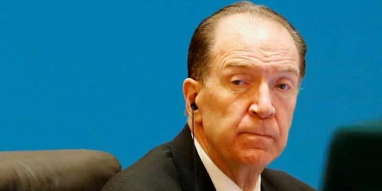 Foto Dokumen: Presiden Bank Dunia David Malpass menghadiri pertemuan Meja Bundar "1+6" di wisma negara bagian Diaoyutai di Beijing, China 21 November 2019. (MASAPNEWS/ANT/REUTERS/Florence Lo)