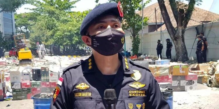 Kepala Kantor Pengawasan dan Pelayanan Bea dan Cukai Tanjung Emas Semarang Anton Martin (MASAPNEWS/ANT/ I.C.Senjaya)