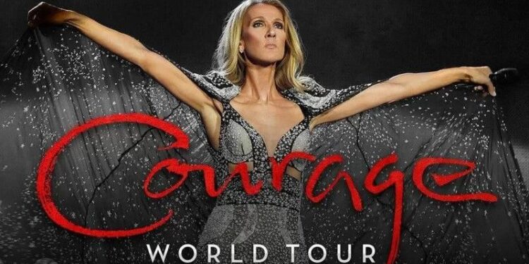 Poster konser Celine Dion "Courage World Tour" (MASAPNEWS/Instagram @celinedion)