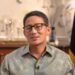 Menteri Pariwisata dan Ekonomi Kreatif Sandiaga Uno memberi sambutan di konferensi pers virtual Jakarta Desset Week 2021 pada Senin (25/10/2021). (MASAPNEWS/ANT/Tangkapan layar)