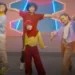 Aktor dan aktris cilik film "Nussa" yakni Muzzaki Ramdhan (Nussa), Ocean Fajar (Rarra), Malka (Abdul), dan Widuri Puteri (Syifa) menyanyikan lagu "Kejutanku". (MASAPNEWS/ANT/Visinema Pictures)