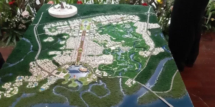 Dokumentasi - Gagasan desain Nagara Rimba Nusa ditetapkan sebagai pemenang terbaik pertama Sayembara Gagasan Desain Kawasan Ibukota baru Negara atau IKN oleh Kementerian PUPR di Jakarta, Senin (23/12/2019). (MASAPNEWS/ANT)