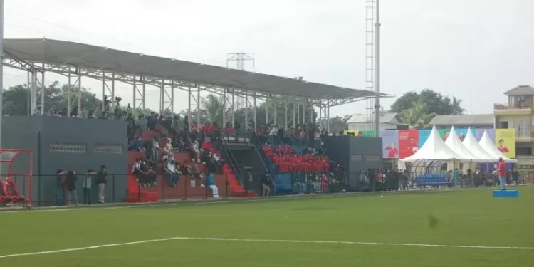 Kompleks lapangan latihan milik sekolah sepak bola ASIOP, ASIOP Training Ground, di kawasan Sentul, Kabupaten Bogor, diresmikan pada Minggu (7/11/2021). (MASAPNEWS/ANT/HO-ASIOP)
