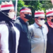Ketua DPRD Kotawaringin Timur Rinie (kiri) mengikuti upacara Hari Pahlawan di Desa Tumbang Gagu Kecamatan Antang Kalang, Rabu (10/10/2021). ANT/Instagram/kec.antangkalang