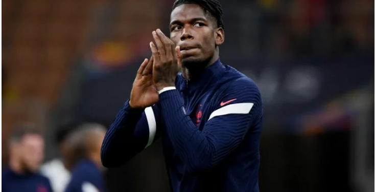Gelandang timnas Prancis Paul Pogba. ANTARA/REUTERS/ALBERTO LINGRIA