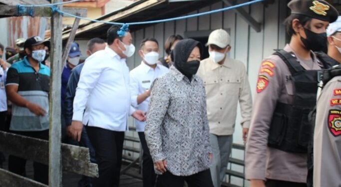 Mensos RI Tinjau Lokasi Terdampak Banjir di Palangka Raya