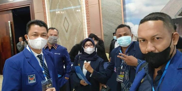 Ketua DPD Partai NasDem Lamandau Riko Porwanto, S.STP saat menghadiri Rakorwil di Palangkaraya belum lama ini
