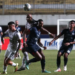 Pemain kesebelasan Arema FC Fortes (kedua kiri) berebut bola dengan pemain Bali United FC Fano (kiri) saat laga Liga 1 di Stadion Maguwoharjo, Sleman, D.I Yogyakarta, Minggu (5/12/2021). ANTARA FOTO/Andreas Fitri Atmoko/hp. (Ant/Ist)