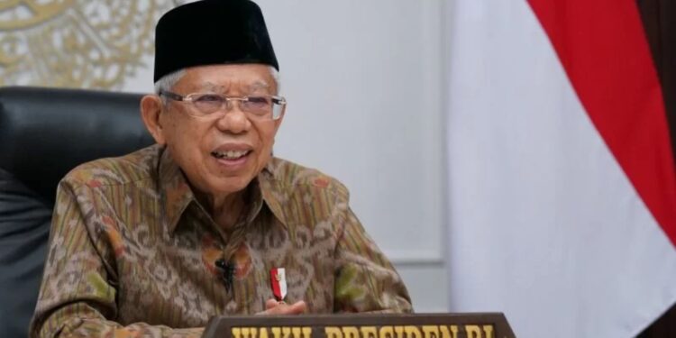 Wakil Presiden Ma'ruf Amin menyampaikan ucapan Selamat Hari Natal Tahun 2021 dan Tahun Baru 2022 kepada seluruh umat yang merayakan. (MASAPNEWS/ANT/HO-Setwapres)