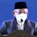 Wakil Presiden RI KH. Ma'ruf Amin saat memberikan pidato dalam acara penutupan Muktamar ke-34 Nahdlatul Ulama (NU) di Bandarlampung. Jum'at, (24/12/2021). (MASAPNEWS/ANT/HO-PBNU)