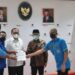 Ketua Umum DPP KNPI Noer Fajrieansyah (kiri) ketika bertemu dengan Menko PMK Muhadjir Effendy. (MASAPNEWS/ANT/HO)