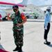 Presiden Joko Widodo tiba di Bandara Internasional I Gusti Ngurah Rai, Bali, disambut oleh Gubernur Bali I Wayan Koster, Pangdam IX/Udayana Mayor Jenderal TNI Maruli Simanjuntak, Kapolda Bali Irjen. Pol. Drs. Putu Jayan Danu Putra, dan Danlanud I Gusti Ngurah Rai Kolonel Pnb. Reza Ranesa Rashid Sastranegara, Senin (27/12/2021). (MASAPNEWS/ANT/HO-Biro Pers Setpres)