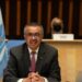 Dokumentasi - Direktur Jenderal Organisasi Kesehatan Dunia (WHO) Tedros Adhanom Ghebreyesus berbicara saat menghadiri Majelis Kesehatan Dunia (WHA) di tengah pandemi penyakit virus corona (COVID-19) di Jenewa, Swiss, 24 Mei 2021. (MASAPNEWS/ANT/Christopher Black/Organisasi Kesehatan Dunia/Handout via REUTERS)