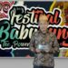 Wabup Lamandau Riko Porwanto saat menutup Festival Babukung 2021 secara virtual di Nanga Bulik, Minggu (12/12/2021) kemarin.