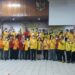 Ketua dan sekretaris DPD Golkar Provinsi Kalteng fhoto bersama dengan fungsionaris DPD Golkar Kabupaten Gumas usai pelantikan di GPU Tampung Penyang, Sabtu (18/12/2021).
