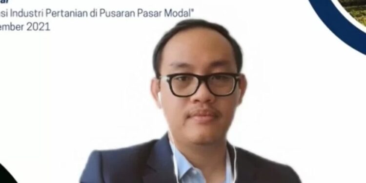 Tangkapan layar Ekonom dan Direktur Center of Economic and Law Studies (Celios) Bhima Yudhistira dalam webinar "Potensi Industri Pertanian di Pusaran Pasar Modal" yang dipantau di Jakarta pada Kamis (2/12/2021). (MASAPNEWS/ANT)