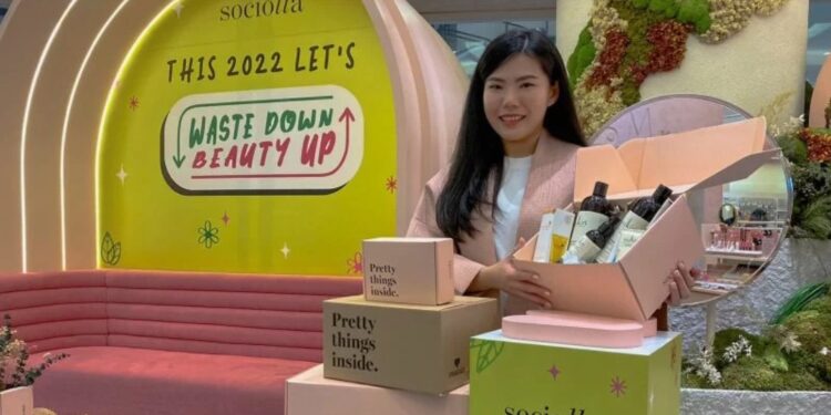 Sociolla menghadirkan inisiatif revolusioner bertajuk "Waste Down Beauty Up". (MASAPNEWS/ANT)