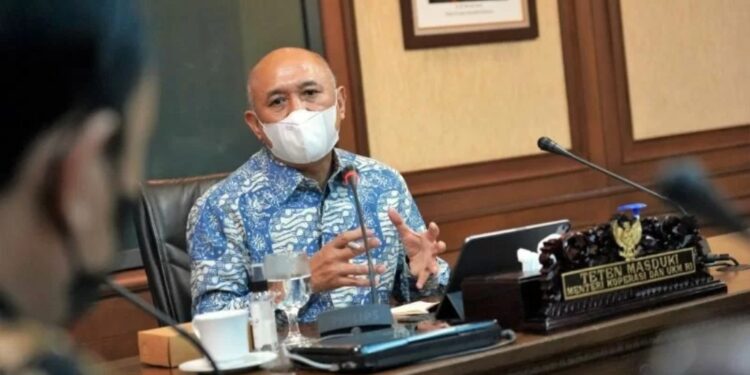 Menteri Koperasi dan UKM Teten Masduki, Jakarta, Selasa (4/1/2022). (MASAPNEWS/ANT/HO-KemenkopUKM)