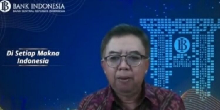 Direktur Eksekutif Kepala Departemen Komunikasi Bank Indonesia (BI) Erwin Haryono dalam Konferensi Pers Pengumuman Hasil Rapat Dewan Gubernur Bulan September 2021 secara daring di Jakarta, Selasa (21/9/2021). (MASAPNEWS/ANT)