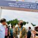 Presiden Joko Widodo (Jokowi) melakukan "groundbreaking" proyek hilirisasi batu bara menjadi dimetil eter (DME) di kabupaten Muara Enim, Sumatera Selatan pada Senin (24/1/2022). (MASAPNEWS/ANT/Laily Rachev - Biro Pers Sekretariat Presiden)