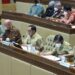 Suasana rapat kerja (raker) dan rapat dengar pendapat (RDP) dengan agenda penetapan jadwal Pemilu 2024 di Gedung DPR RI, Senin (24/1/2022). (MASAPNEWS/ANT/HO-Kemendagri)