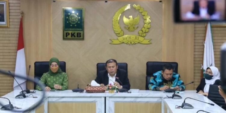 Ketua Fraksi PKB DPR RI Cucun Ahmad Syamsurijal (tengah). (MASAPNEWS/ANT/HO-Fraksi PKB DPR)