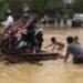 Akses jalan di wilayah desa Batu Nyapau Kecamatan Tewah sedang dilanda banjir, Sabtu (15/1/2022). (IST)